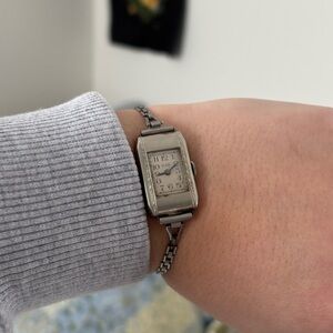 Vintage silver antique Elgin ladies dainty watch